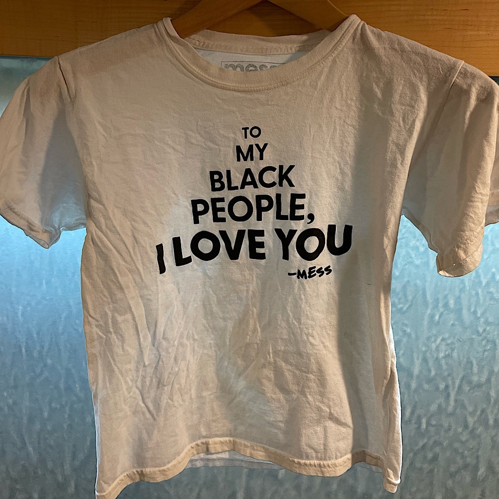 White BLM t-shirt